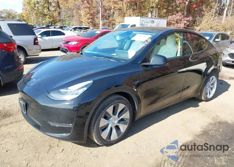 2022 Tesla Model Y Long Range Dual Motor All-Wheel Drive из США, поврежденный, VIN 7SAYGDEE9NF388304